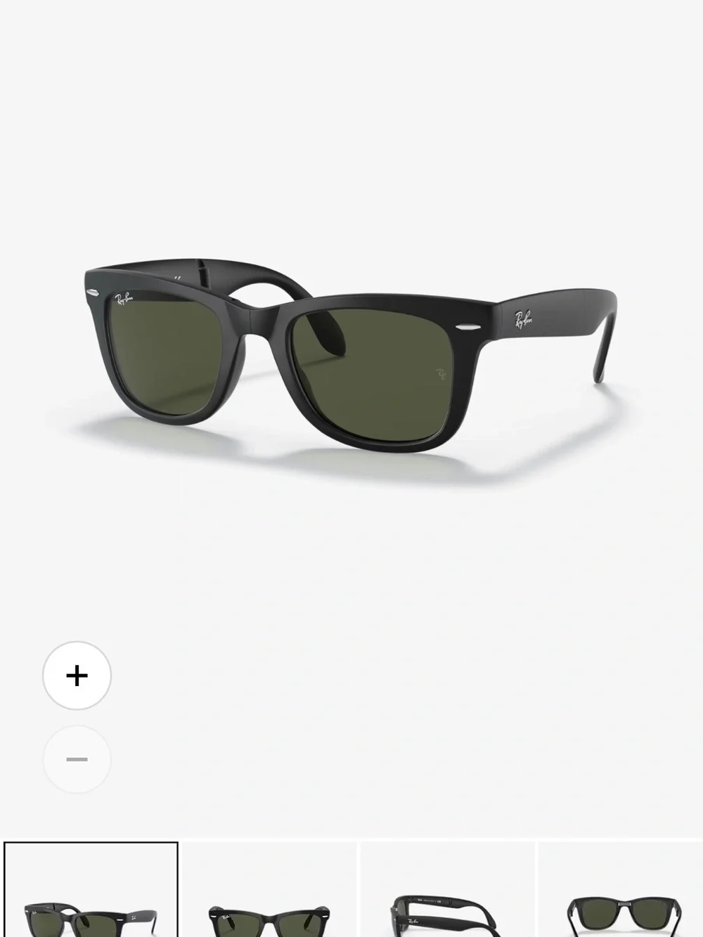 Ray-Ban Black Frame folding Sunglasses